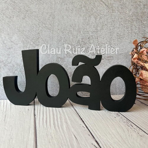 Nome em mdf - Linha Ch - Decoração Bebê e Infantil