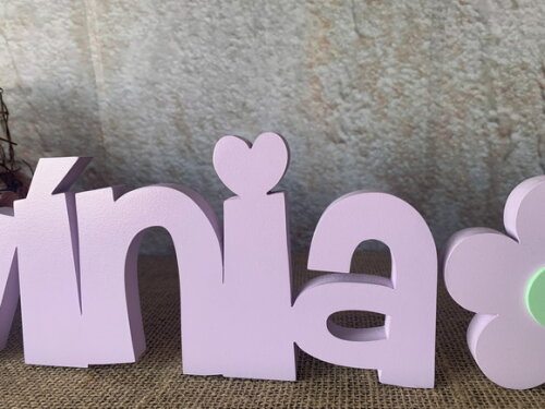 Nomes De Mdf - Linha Ch + Flor