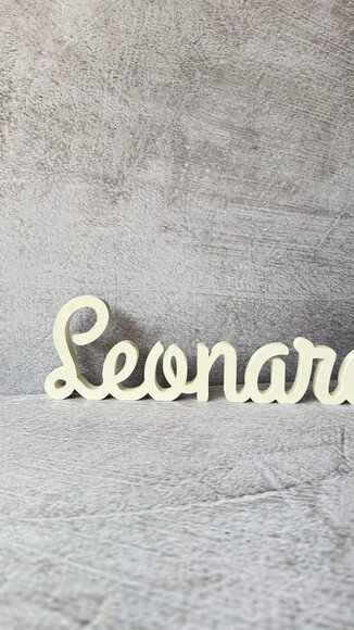 Nomes de mdf Linha Cursiva - Decoração Bebê