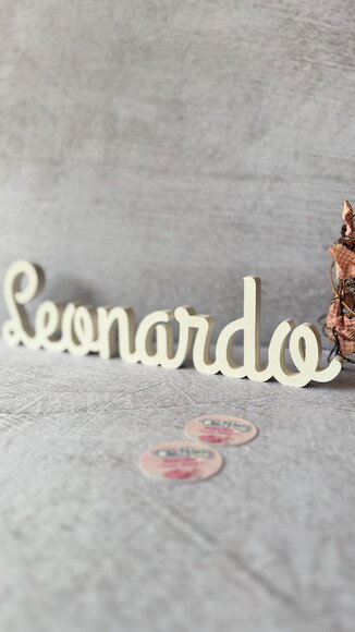 Nomes de mdf Linha Cursiva - Decoração Bebê