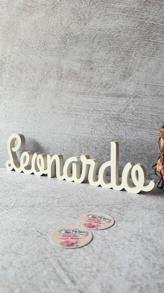 Nomes de mdf Linha Cursiva - Decoração Bebê