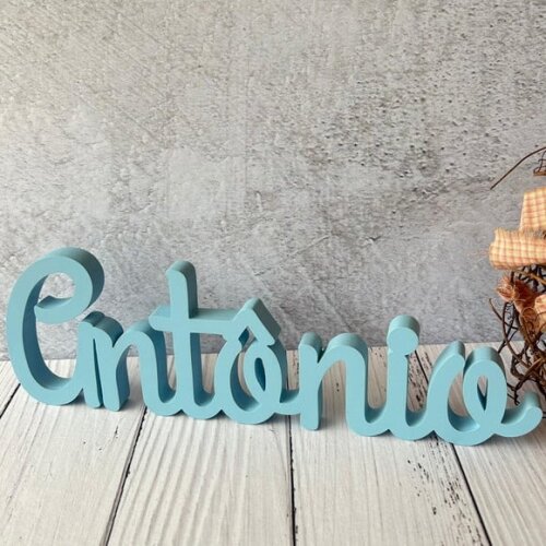 Nomes de mdf Linha Cursiva- Decoração Bebê