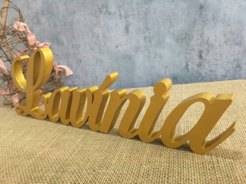 Nomes de Mesa Em MDF Linha Cursiva