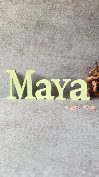 Nomes de Mesa em mdf Linha Letras de Forma - Bebê