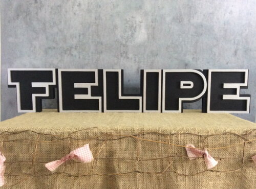 Letras Decorativas Personalizadas em MDF para Quarto de Bebê e Festas - Tema Star Wars