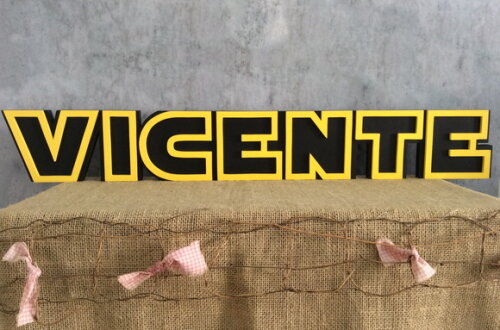 Letras Decorativas Personalizadas em MDF para Quarto de Bebê e F