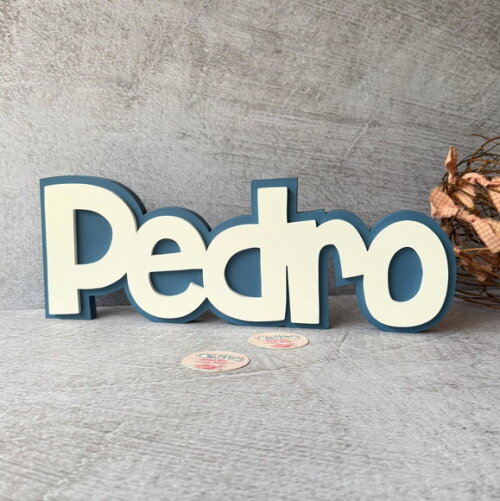 Nomes em Sobreposição Decoração de Bebê