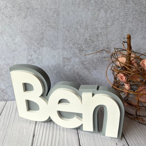 Nomes em Sobreposição Decoração de Bebê