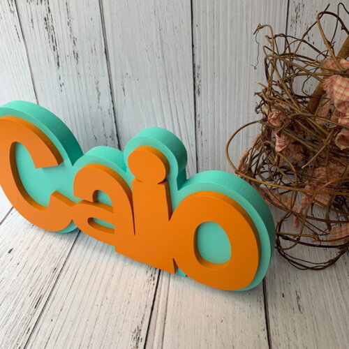 Nomes em Sobreposição Decoração de Bebê