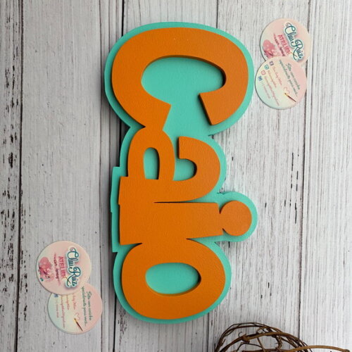Nomes em Sobreposição Decoração de Bebê