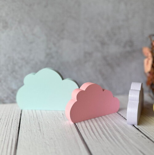 Nuvens Pastel - Decoração Bebê - Kit com 4