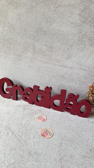 Palavras em MDF - GRATIDÃO