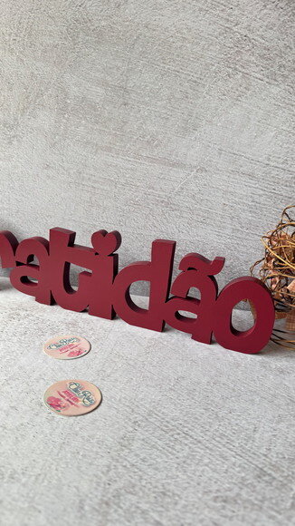 Palavras em MDF - GRATIDÃO