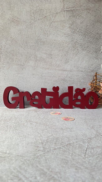 Palavras em MDF - GRATIDÃO