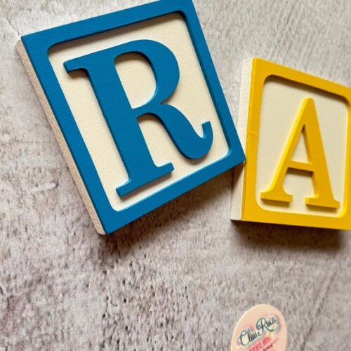 Quadro Toy Story Nome de Parede 10x10cm