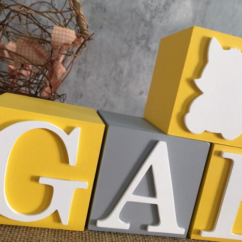 Cubos Decorativos de MDF para Quarto de Bebê  e infantil -Tema B