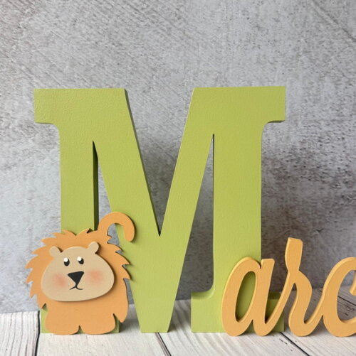 Nome em MDF Personalizado para Quarto de Bebê Letras Decorativas