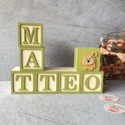 Safari Cubos 6x6cm - Decoração Bebè