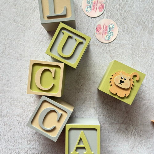 Safari Cubos 6x6cm - Decoração Bebè