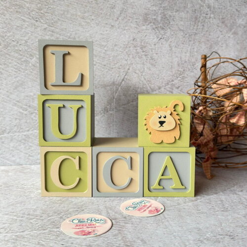 Safari Cubos 6x6cm - Decoração Bebè