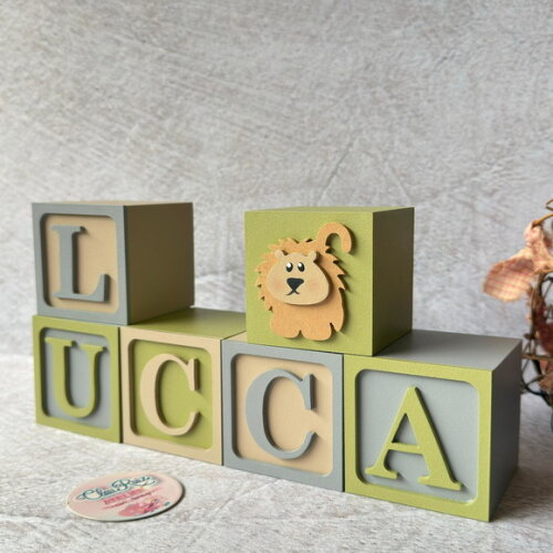 Safari Cubos 6x6cm - Decoração Bebè