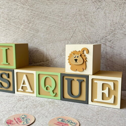 Safari Cubos 6x6cm - Decoração Bebè