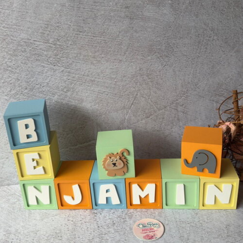 Safari Cubos 6x6cm - Decoração Bebè