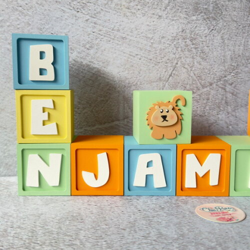Safari Cubos 6x6cm - Decoração Bebè