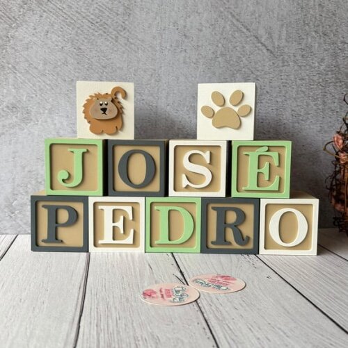 Safari Cubos 6x6cm - Decoração Bebè