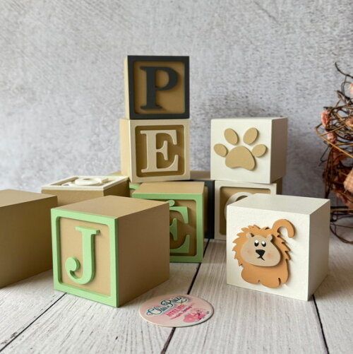 Safari Cubos 6x6cm - Decoração Bebè