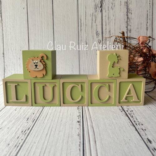 Safari Cubos 6x6cmts - Decoração Bebè