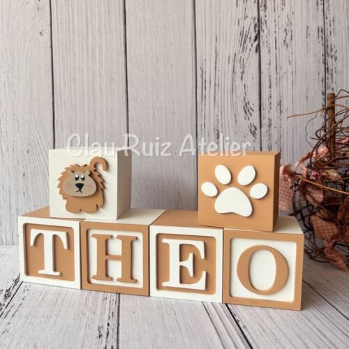 Safari Cubos 6x6cmts - Decoração Bebè