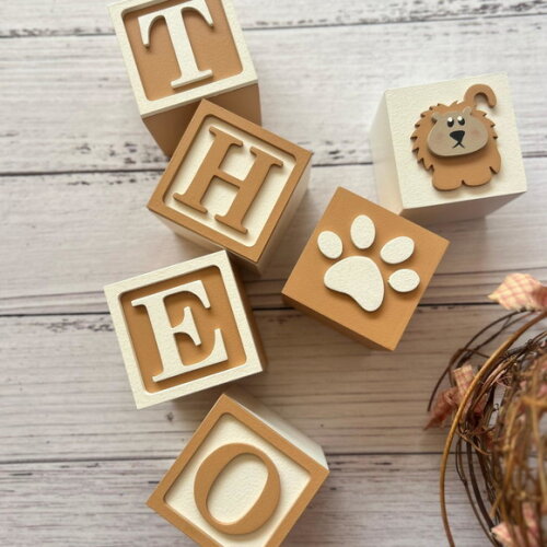 Safari Cubos 6x6cmts - Decoração Bebè