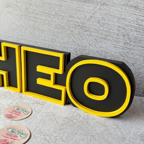 Letras Decorativas Personalizadas em MDF para Quarto de Bebê e F