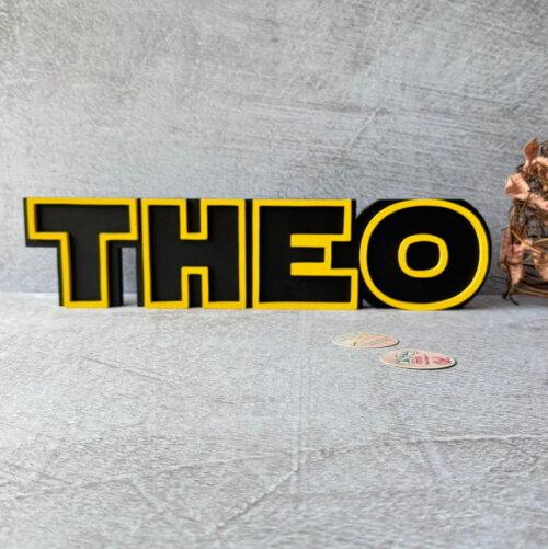 Letras Decorativas Personalizadas em MDF para Quarto de Bebê e Festas - Tema Star Wars