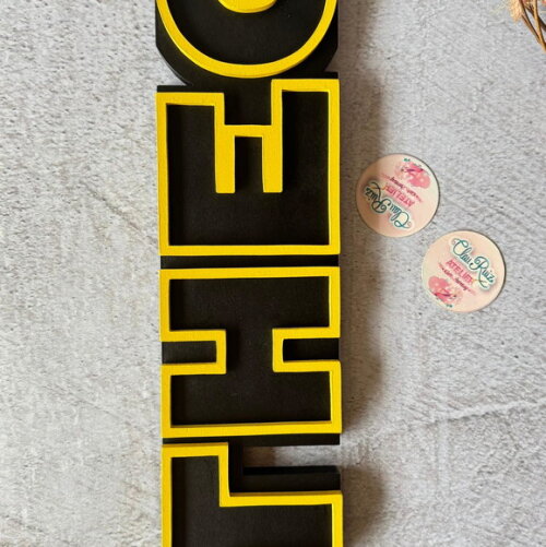 Letras Decorativas Personalizadas em MDF para Quarto de Bebê e F