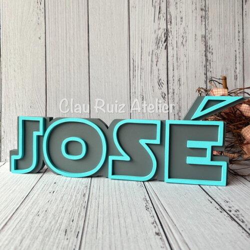 Letras Decorativas Personalizadas em MDF para Quarto de Bebê e F