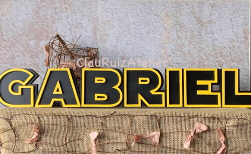 Letras Decorativas Personalizadas em MDF para Quarto de Bebê e F