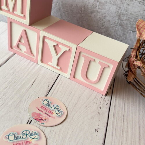 Tons Pastel Cubos 6x6cm Ts- Decoração Bebê