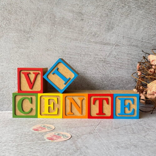 Toy Story Cubo6x6cm Cor Natural- Festa e Quarto de Bebê