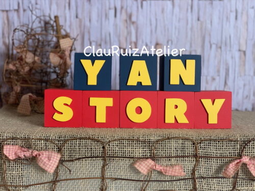 Toy Story Cubos 6x6cm Aniversários e Quarto do Bebê