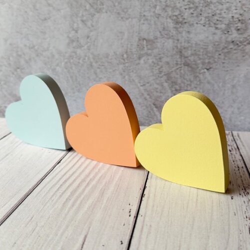 Trio de Coração - Pastel - Decoração Bebê