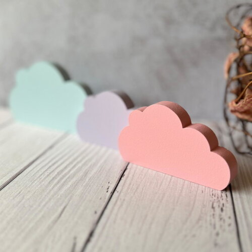 Trio de Nuvens Pastel - Decoração Bebê