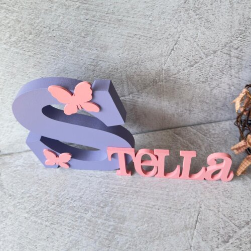 Nome em MDF Personalizado para Quarto de Bebê - Letras Decorativ