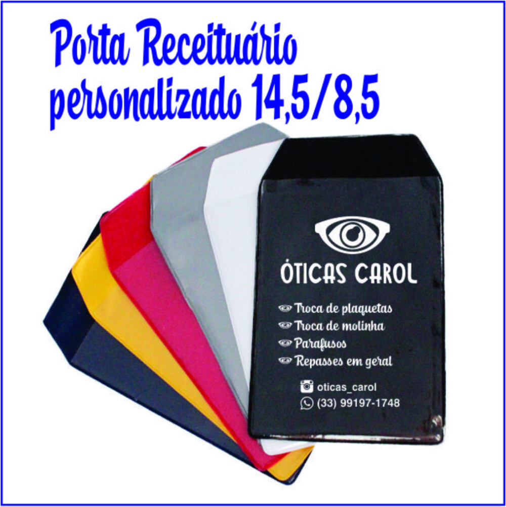 1000 porta receituário personalizado 14,5/ 8,5