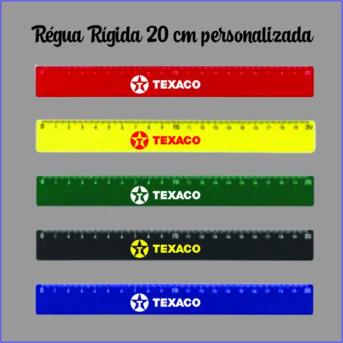 1000 régua rígida de 20 cm personalizada