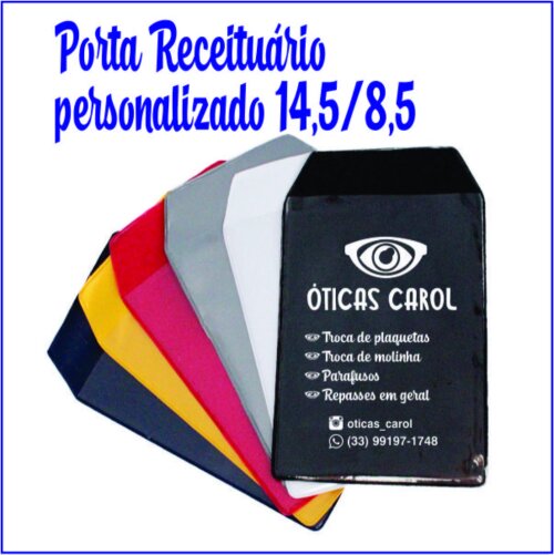 1000 porta receituário personalizado 14,5/ 8,5