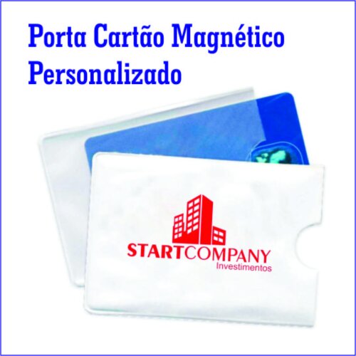 500 porta cartão magnético personalizado