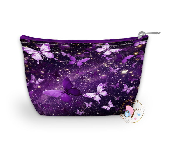 Borboleta Roxa - Necessaire Personalizada