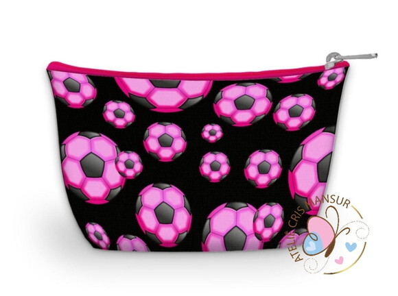 Futebol Rosa Necessaire Personalizada